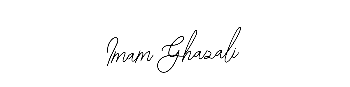 You should practise on your own different ways (Bearetta-2O07w) to write your name (Imam Ghazali) in signature. don't let someone else do it for you. Imam Ghazali signature style 12 images and pictures png