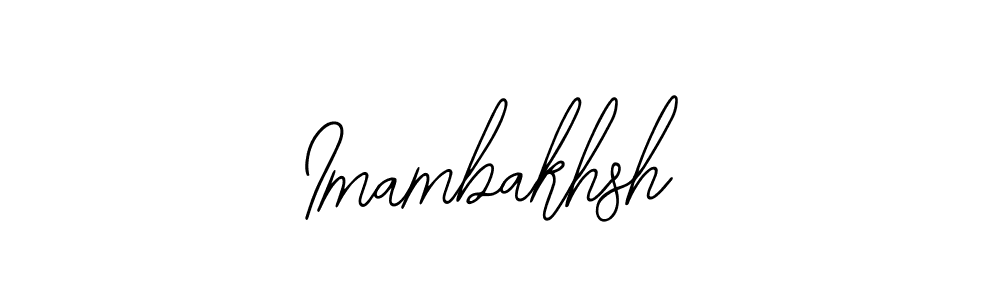 The best way (Bearetta-2O07w) to make a short signature is to pick only two or three words in your name. The name Imambakhsh include a total of six letters. For converting this name. Imambakhsh signature style 12 images and pictures png