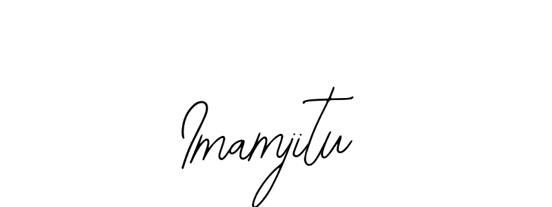 The best way (Bearetta-2O07w) to make a short signature is to pick only two or three words in your name. The name Imamjitu include a total of six letters. For converting this name. Imamjitu signature style 12 images and pictures png