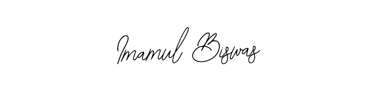 You should practise on your own different ways (Bearetta-2O07w) to write your name (Imamul Biswas) in signature. don't let someone else do it for you. Imamul Biswas signature style 12 images and pictures png