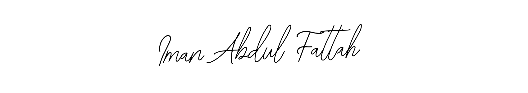 Use a signature maker to create a handwritten signature online. With this signature software, you can design (Bearetta-2O07w) your own signature for name Iman Abdul Fattah. Iman Abdul Fattah signature style 12 images and pictures png