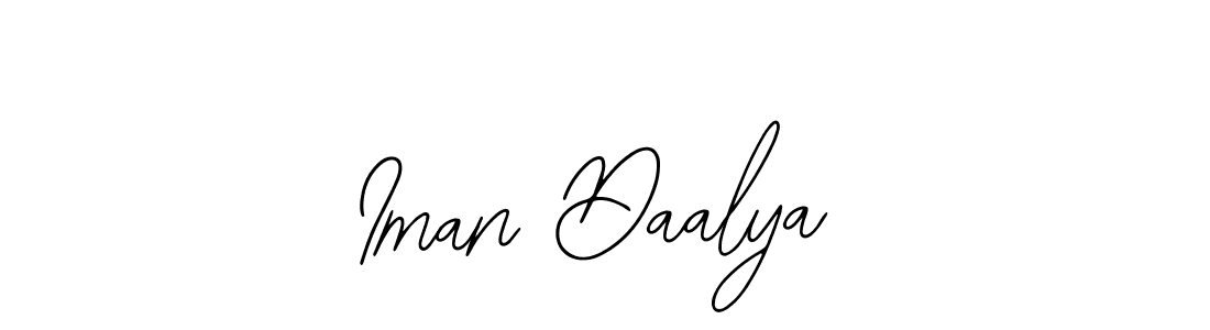 Design your own signature with our free online signature maker. With this signature software, you can create a handwritten (Bearetta-2O07w) signature for name Iman Daalya. Iman Daalya signature style 12 images and pictures png