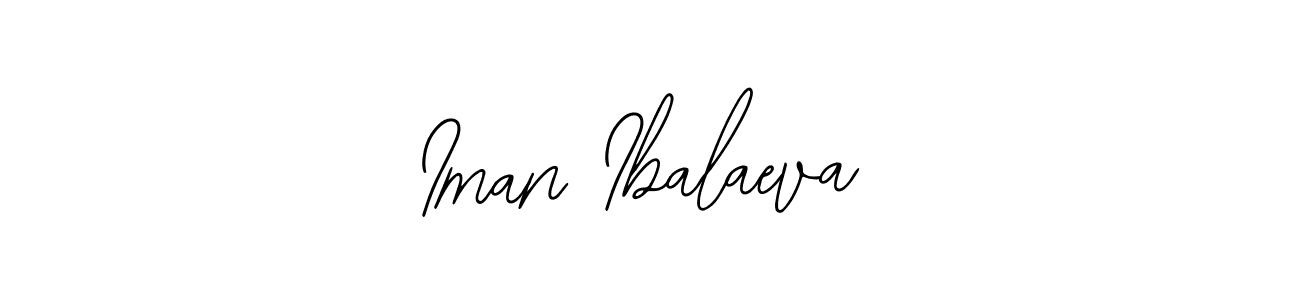 Iman Ibalaeva stylish signature style. Best Handwritten Sign (Bearetta-2O07w) for my name. Handwritten Signature Collection Ideas for my name Iman Ibalaeva. Iman Ibalaeva signature style 12 images and pictures png