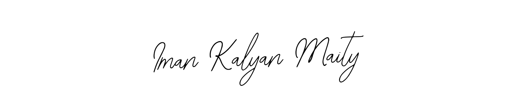You should practise on your own different ways (Bearetta-2O07w) to write your name (Iman Kalyan Maity) in signature. don't let someone else do it for you. Iman Kalyan Maity signature style 12 images and pictures png