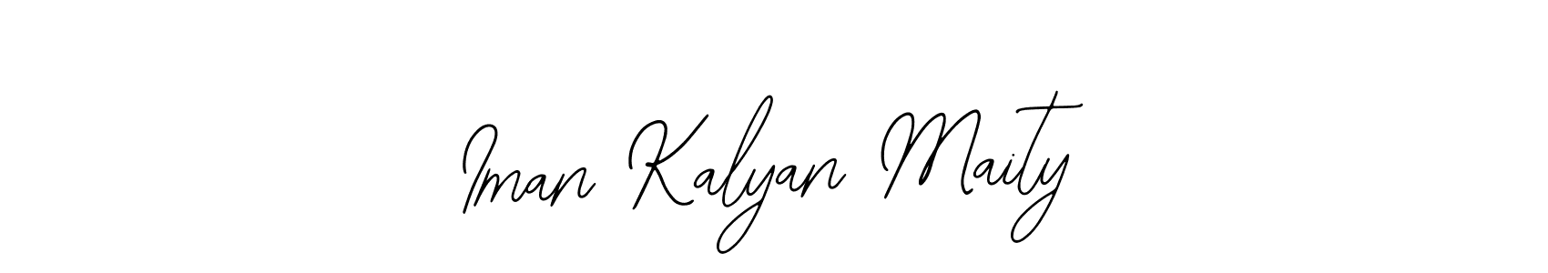 You should practise on your own different ways (Bearetta-2O07w) to write your name (Iman Kalyan Maity) in signature. don't let someone else do it for you. Iman Kalyan Maity signature style 12 images and pictures png