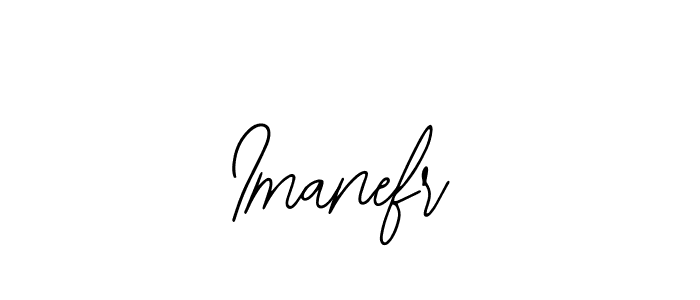 You should practise on your own different ways (Bearetta-2O07w) to write your name (Imanefr) in signature. don't let someone else do it for you. Imanefr signature style 12 images and pictures png