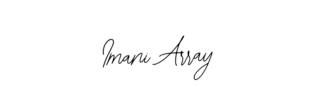 Bearetta-2O07w is a professional signature style that is perfect for those who want to add a touch of class to their signature. It is also a great choice for those who want to make their signature more unique. Get Imani Array name to fancy signature for free. Imani Array signature style 12 images and pictures png