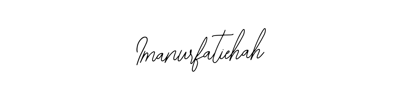 Also You can easily find your signature by using the search form. We will create Imanurfatiehah name handwritten signature images for you free of cost using Bearetta-2O07w sign style. Imanurfatiehah signature style 12 images and pictures png