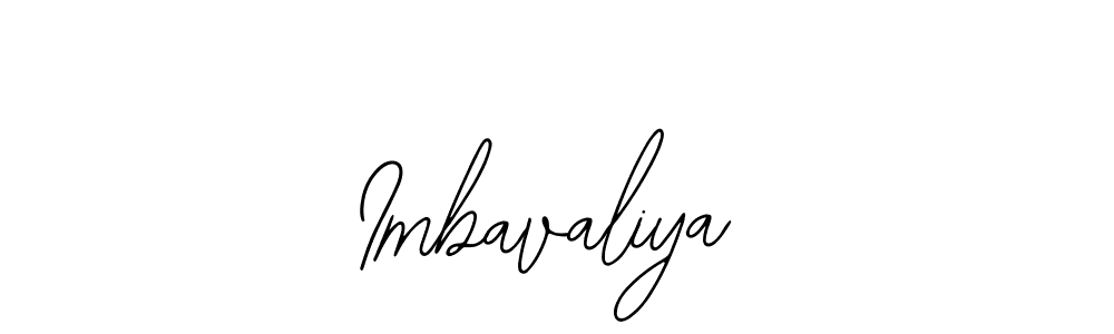 Similarly Bearetta-2O07w is the best handwritten signature design. Signature creator online .You can use it as an online autograph creator for name Imbavaliya. Imbavaliya signature style 12 images and pictures png