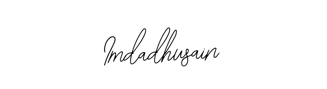 You should practise on your own different ways (Bearetta-2O07w) to write your name (Imdadhusain) in signature. don't let someone else do it for you. Imdadhusain signature style 12 images and pictures png