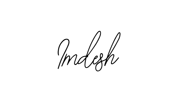 Design your own signature with our free online signature maker. With this signature software, you can create a handwritten (Bearetta-2O07w) signature for name Imdesh. Imdesh signature style 12 images and pictures png