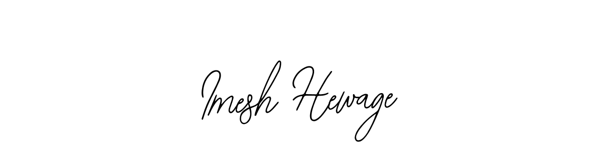 How to make Imesh Hewage signature? Bearetta-2O07w is a professional autograph style. Create handwritten signature for Imesh Hewage name. Imesh Hewage signature style 12 images and pictures png