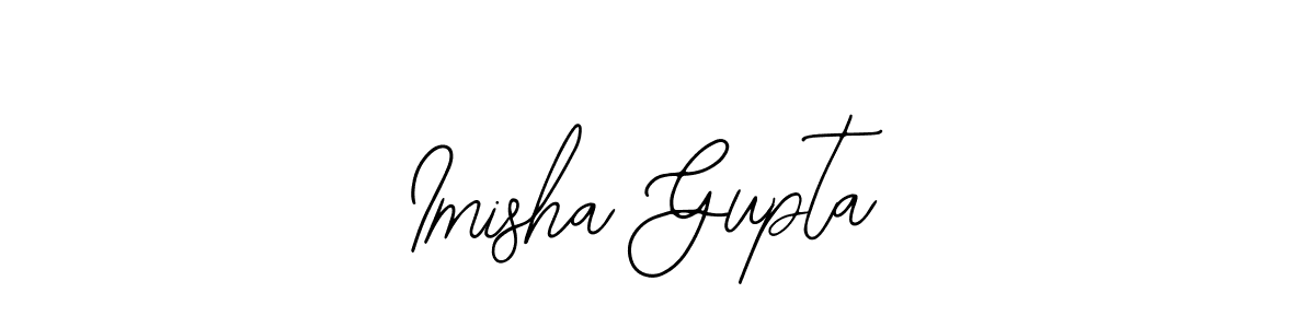 Imisha Gupta stylish signature style. Best Handwritten Sign (Bearetta-2O07w) for my name. Handwritten Signature Collection Ideas for my name Imisha Gupta. Imisha Gupta signature style 12 images and pictures png