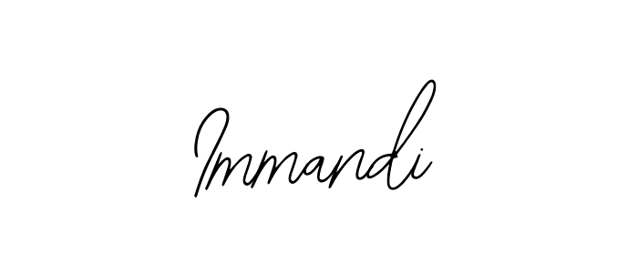 Make a beautiful signature design for name Immandi. With this signature (Bearetta-2O07w) style, you can create a handwritten signature for free. Immandi signature style 12 images and pictures png