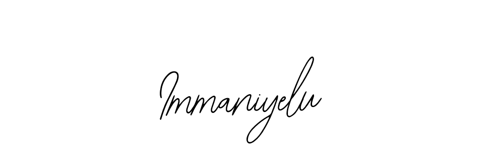 Use a signature maker to create a handwritten signature online. With this signature software, you can design (Bearetta-2O07w) your own signature for name Immaniyelu. Immaniyelu signature style 12 images and pictures png