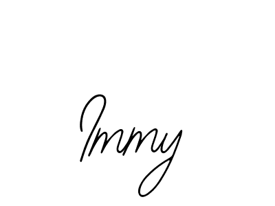 Use a signature maker to create a handwritten signature online. With this signature software, you can design (Bearetta-2O07w) your own signature for name Immy. Immy signature style 12 images and pictures png