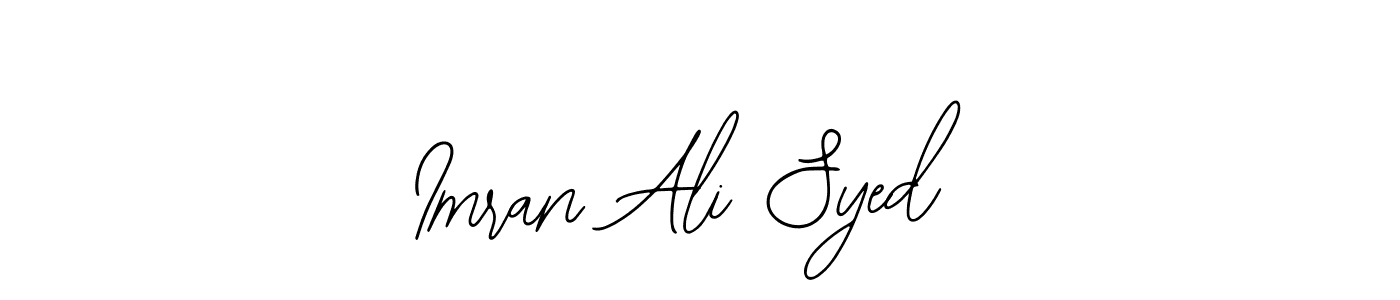 How to make Imran Ali Syed name signature. Use Bearetta-2O07w style for creating short signs online. This is the latest handwritten sign. Imran Ali Syed signature style 12 images and pictures png