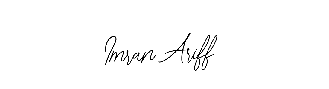 You should practise on your own different ways (Bearetta-2O07w) to write your name (Imran Ariff) in signature. don't let someone else do it for you. Imran Ariff signature style 12 images and pictures png