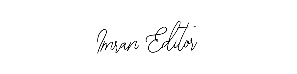 Also we have Imran Editor name is the best signature style. Create professional handwritten signature collection using Bearetta-2O07w autograph style. Imran Editor signature style 12 images and pictures png