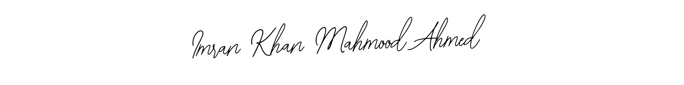 How to make Imran Khan Mahmood Ahmed name signature. Use Bearetta-2O07w style for creating short signs online. This is the latest handwritten sign. Imran Khan Mahmood Ahmed signature style 12 images and pictures png