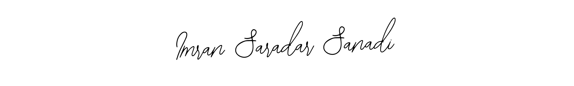 How to Draw Imran Saradar Sanadi signature style? Bearetta-2O07w is a latest design signature styles for name Imran Saradar Sanadi. Imran Saradar Sanadi signature style 12 images and pictures png