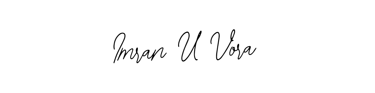 How to make Imran U Vora signature? Bearetta-2O07w is a professional autograph style. Create handwritten signature for Imran U Vora name. Imran U Vora signature style 12 images and pictures png