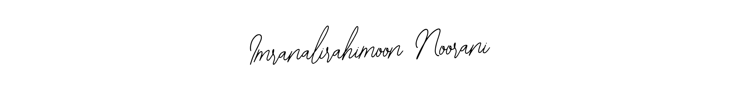 Design your own signature with our free online signature maker. With this signature software, you can create a handwritten (Bearetta-2O07w) signature for name Imranalirahimoon Noorani. Imranalirahimoon Noorani signature style 12 images and pictures png