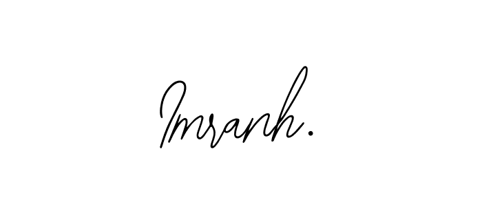 Design your own signature with our free online signature maker. With this signature software, you can create a handwritten (Bearetta-2O07w) signature for name Imranh.. Imranh. signature style 12 images and pictures png