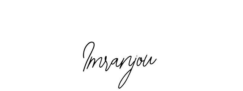 The best way (Bearetta-2O07w) to make a short signature is to pick only two or three words in your name. The name Imranjou include a total of six letters. For converting this name. Imranjou signature style 12 images and pictures png