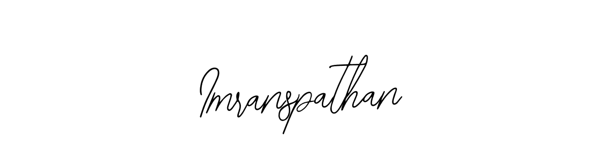 Design your own signature with our free online signature maker. With this signature software, you can create a handwritten (Bearetta-2O07w) signature for name Imranspathan. Imranspathan signature style 12 images and pictures png