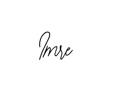You should practise on your own different ways (Bearetta-2O07w) to write your name (Imre) in signature. don't let someone else do it for you. Imre signature style 12 images and pictures png
