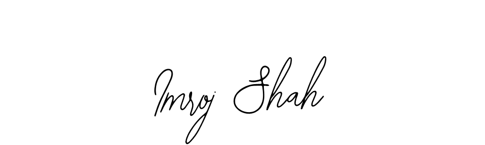 How to Draw Imroj Shah signature style? Bearetta-2O07w is a latest design signature styles for name Imroj Shah. Imroj Shah signature style 12 images and pictures png