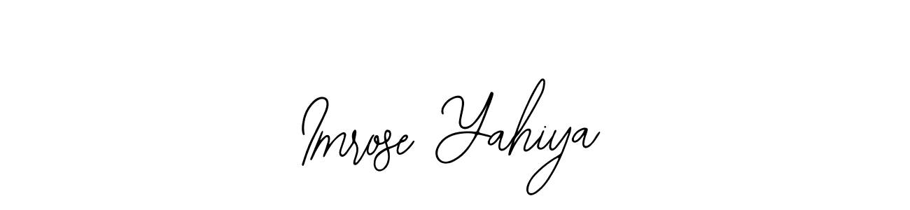 Similarly Bearetta-2O07w is the best handwritten signature design. Signature creator online .You can use it as an online autograph creator for name Imrose Yahiya. Imrose Yahiya signature style 12 images and pictures png