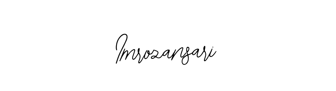 How to make Imrozansari signature? Bearetta-2O07w is a professional autograph style. Create handwritten signature for Imrozansari name. Imrozansari signature style 12 images and pictures png