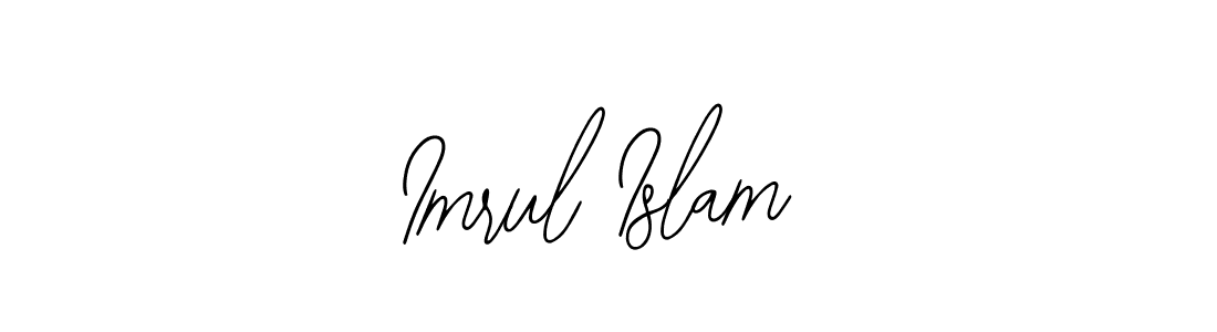 Use a signature maker to create a handwritten signature online. With this signature software, you can design (Bearetta-2O07w) your own signature for name Imrul Islam. Imrul Islam signature style 12 images and pictures png