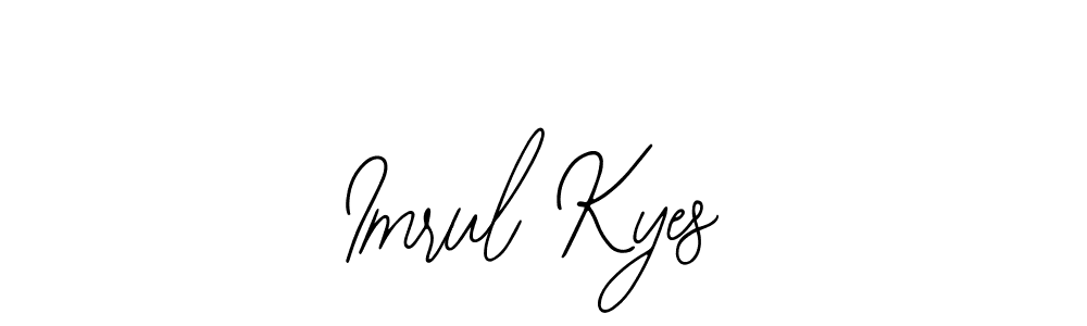 Design your own signature with our free online signature maker. With this signature software, you can create a handwritten (Bearetta-2O07w) signature for name Imrul Kyes. Imrul Kyes signature style 12 images and pictures png