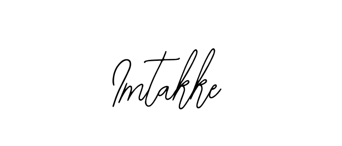 Similarly Bearetta-2O07w is the best handwritten signature design. Signature creator online .You can use it as an online autograph creator for name Imtakke. Imtakke signature style 12 images and pictures png