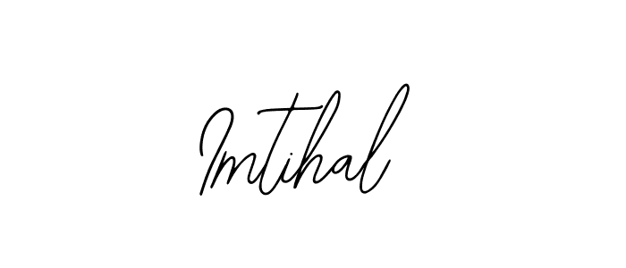 Imtihal stylish signature style. Best Handwritten Sign (Bearetta-2O07w) for my name. Handwritten Signature Collection Ideas for my name Imtihal. Imtihal signature style 12 images and pictures png