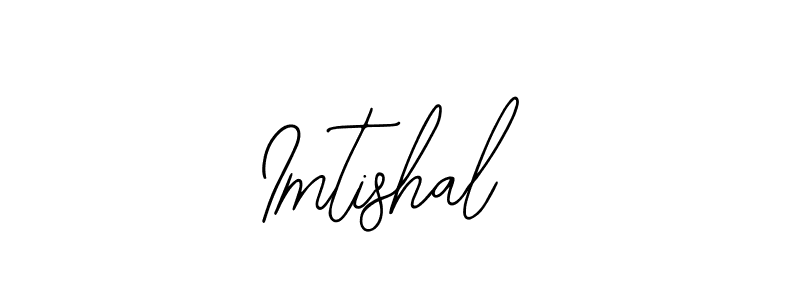 Use a signature maker to create a handwritten signature online. With this signature software, you can design (Bearetta-2O07w) your own signature for name Imtishal. Imtishal signature style 12 images and pictures png