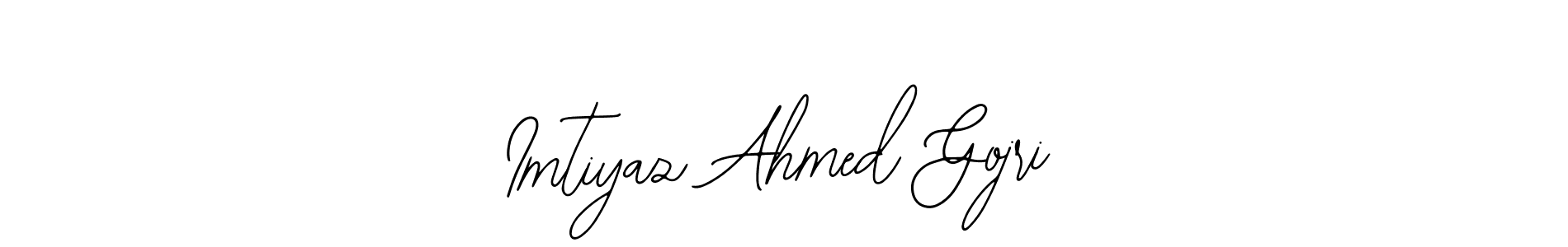 How to make Imtiyaz Ahmed Gojri name signature. Use Bearetta-2O07w style for creating short signs online. This is the latest handwritten sign. Imtiyaz Ahmed Gojri signature style 12 images and pictures png