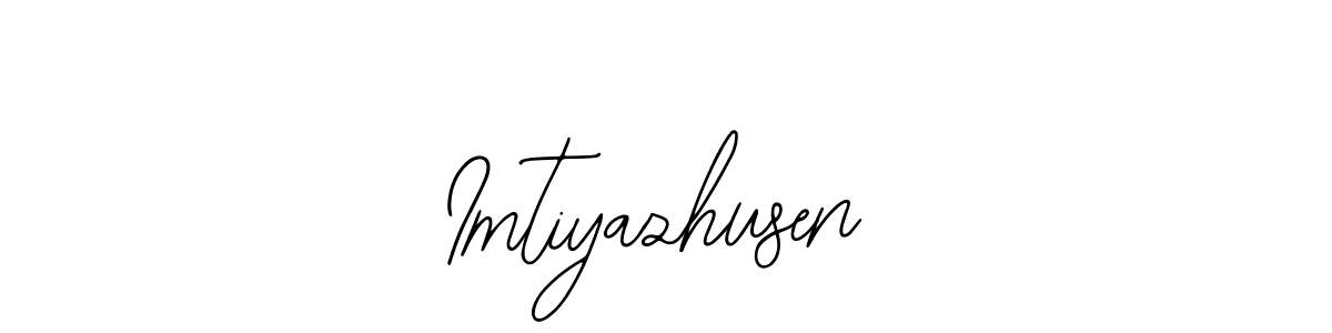 How to make Imtiyazhusen name signature. Use Bearetta-2O07w style for creating short signs online. This is the latest handwritten sign. Imtiyazhusen signature style 12 images and pictures png