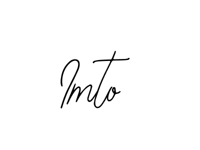 Use a signature maker to create a handwritten signature online. With this signature software, you can design (Bearetta-2O07w) your own signature for name Imto. Imto signature style 12 images and pictures png