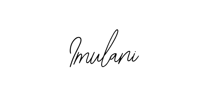 Make a beautiful signature design for name Imulani. With this signature (Bearetta-2O07w) style, you can create a handwritten signature for free. Imulani signature style 12 images and pictures png