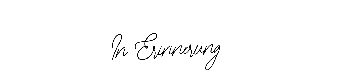 if you are searching for the best signature style for your name In Erinnerung. so please give up your signature search. here we have designed multiple signature styles  using Bearetta-2O07w. In Erinnerung signature style 12 images and pictures png