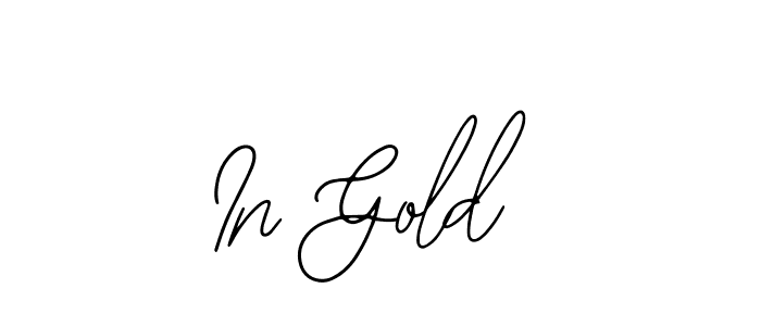 Make a beautiful signature design for name In Gold. With this signature (Bearetta-2O07w) style, you can create a handwritten signature for free. In Gold signature style 12 images and pictures png