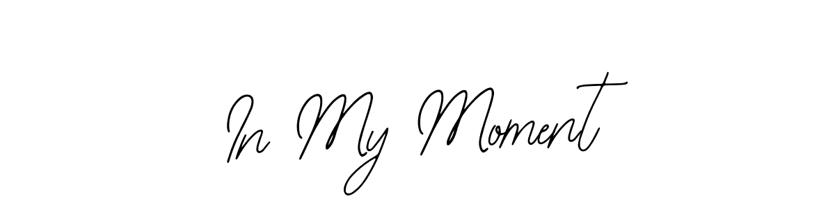 Also You can easily find your signature by using the search form. We will create In My Moment name handwritten signature images for you free of cost using Bearetta-2O07w sign style. In My Moment signature style 12 images and pictures png