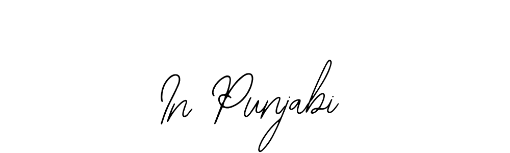 How to make In Punjabi signature? Bearetta-2O07w is a professional autograph style. Create handwritten signature for In Punjabi name. In Punjabi signature style 12 images and pictures png