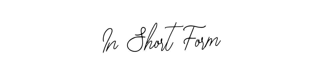 You can use this online signature creator to create a handwritten signature for the name In Short Form. This is the best online autograph maker. In Short Form signature style 12 images and pictures png