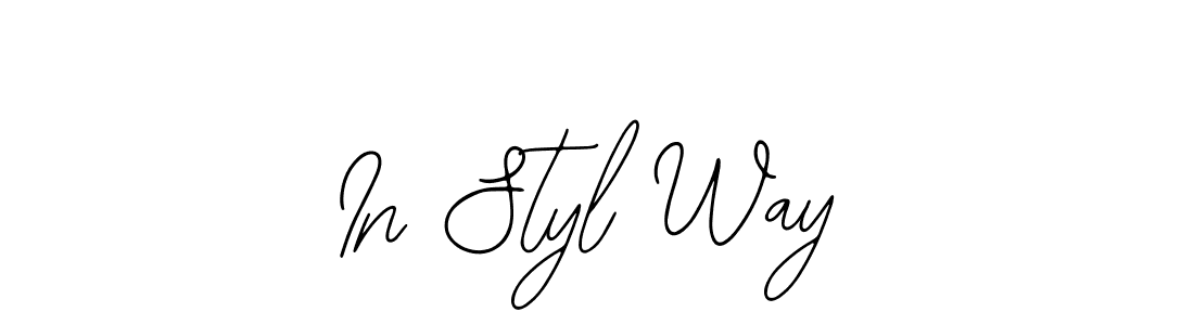 Make a short In Styl Way signature style. Manage your documents anywhere anytime using Bearetta-2O07w. Create and add eSignatures, submit forms, share and send files easily. In Styl Way signature style 12 images and pictures png