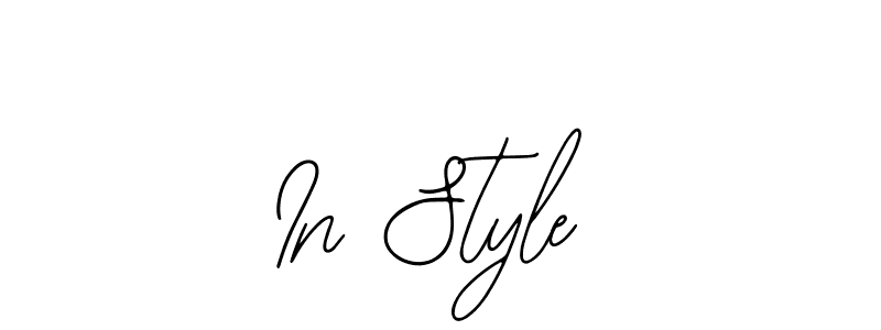Make a short In Style signature style. Manage your documents anywhere anytime using Bearetta-2O07w. Create and add eSignatures, submit forms, share and send files easily. In Style signature style 12 images and pictures png